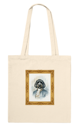 Classic Cotton Tote with Your Pet Portrait (Natural)